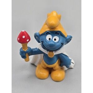Smurfs 20074 King‎ Smurf Figure Vintage Bully Peyo Rare Smurfs Figurine Germany
